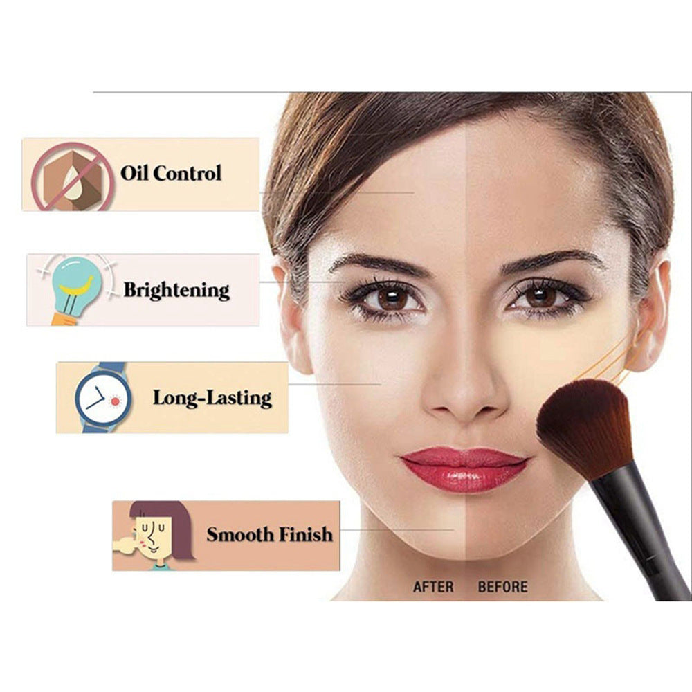 Face Foundation Powder Oil Control Contour Full Cover Banana Powder Translucent Mineral Makeup Base Matte Foundation Make Up Face Foundation Powder Oil Control Contour Full Cover Banana Powder Translucent Mineral Makeup Base Matte Foundation Make Up